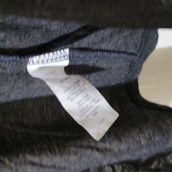 Grey unisex stretch jersey knit long duster cardigan vest/asymmetric high low sl - Picture 6 of 8